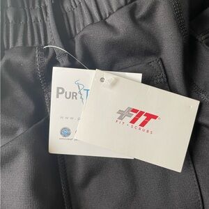 Black scrub pants, new never worn with tags
